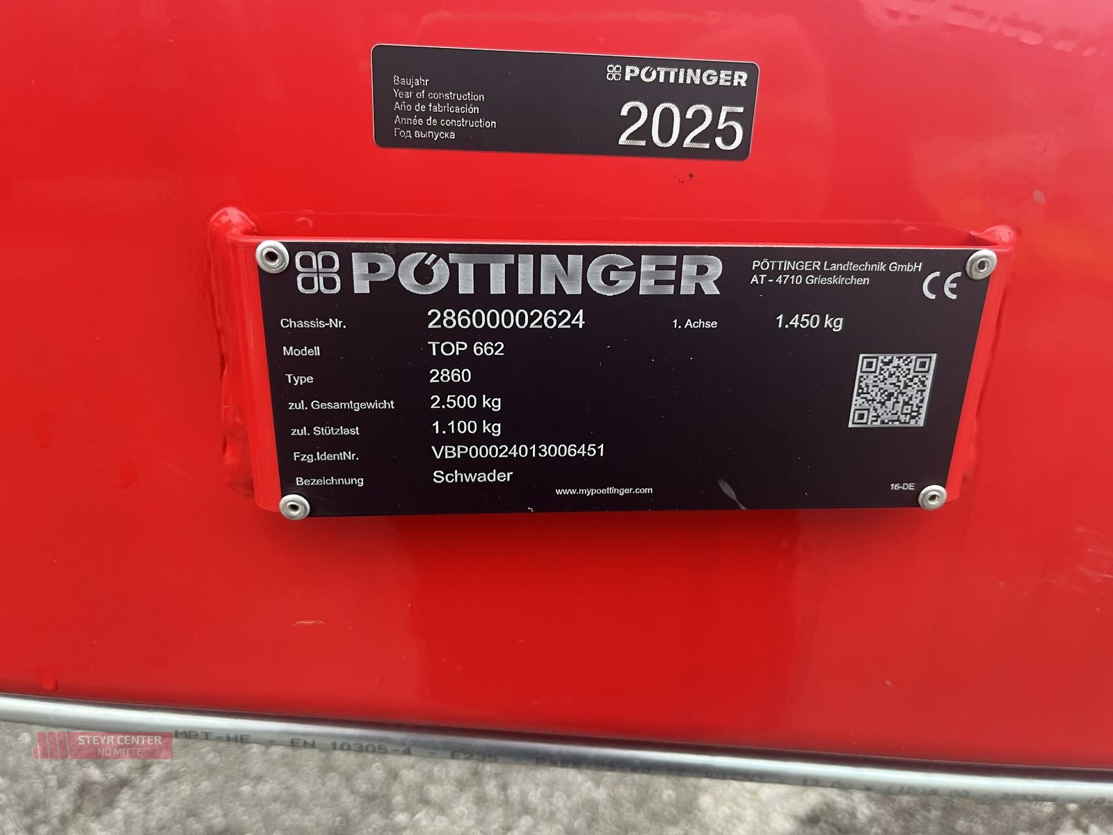 Schwader van het type Pöttinger TOP 662, Vorführmaschine in St. Pölten (Foto 4)