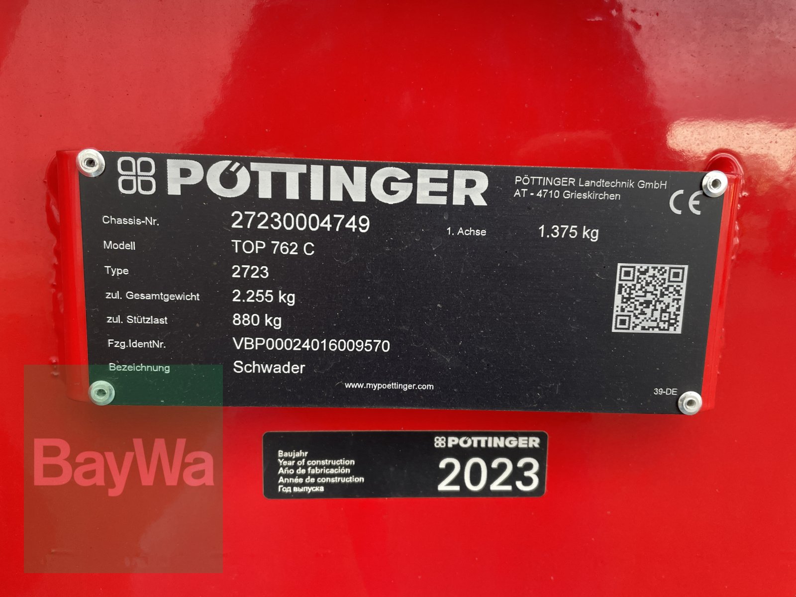 Schwader des Typs Pöttinger Top 762 C, Gebrauchtmaschine in Bamberg (Bild 10)