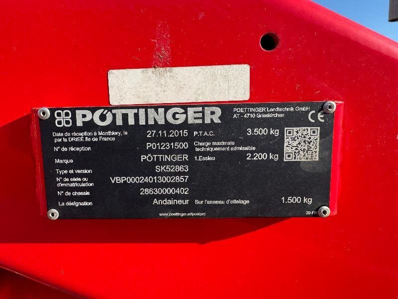 Schwader tipa Pöttinger TOP 812, Gebrauchtmaschine u Wargnies Le Grand (Slika 6)