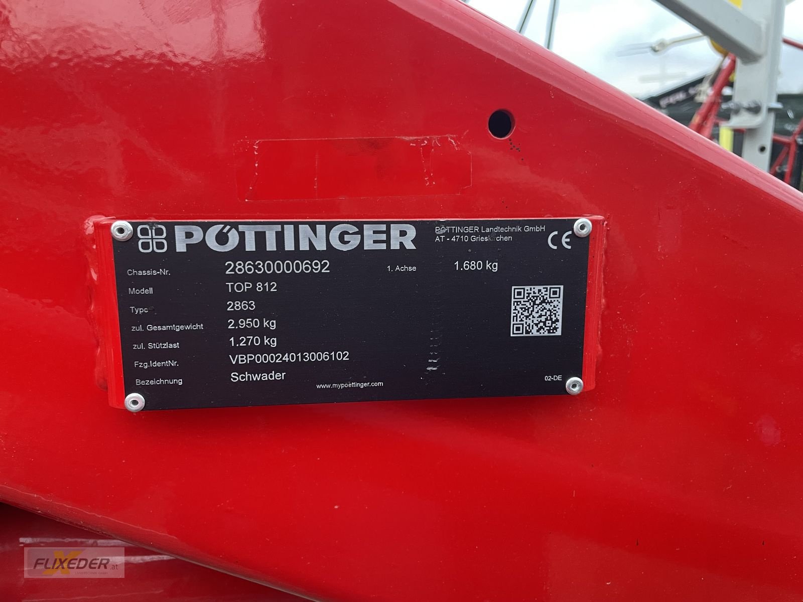 Schwader от тип Pöttinger Top 812, Gebrauchtmaschine в Pattigham (Снимка 2)