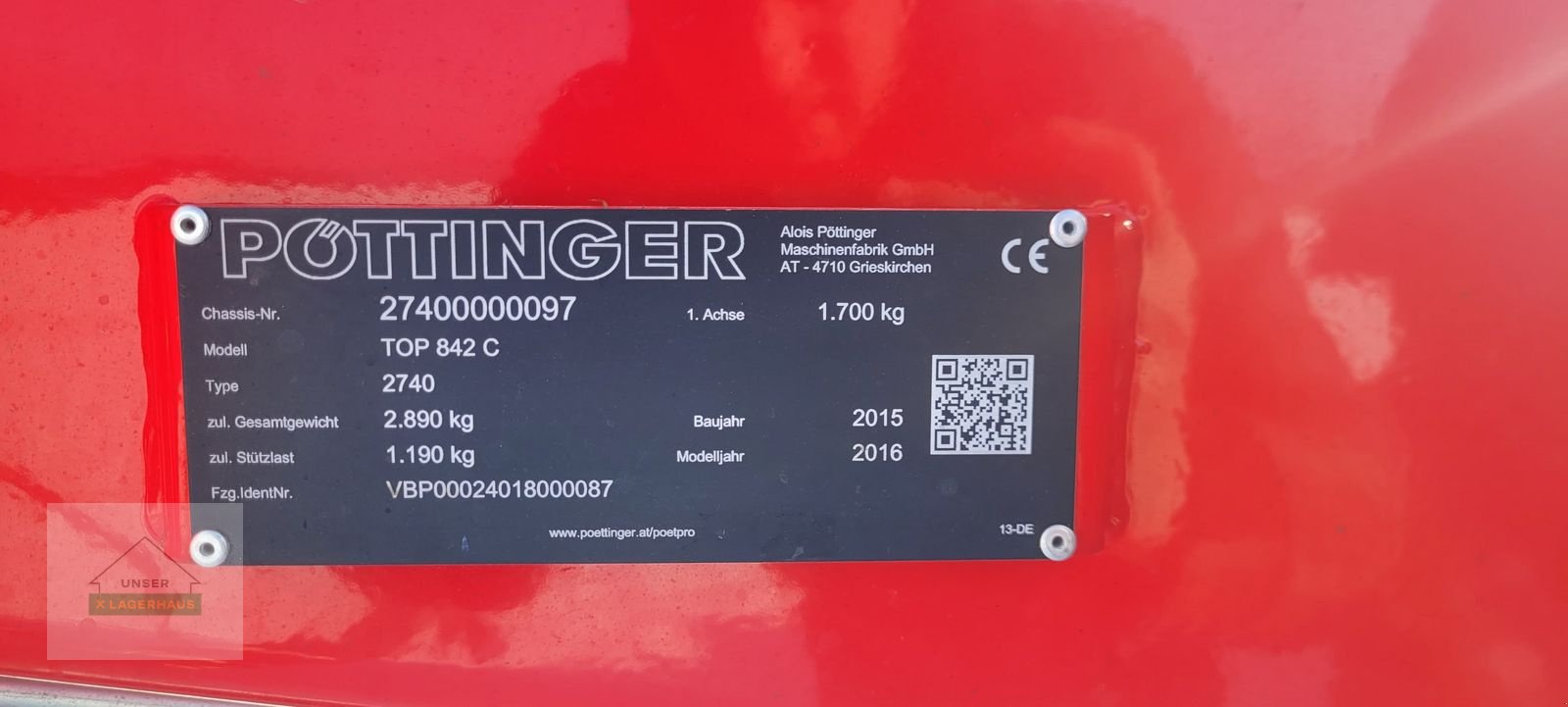 Schwader del tipo Pöttinger Top 842, Gebrauchtmaschine en Freistadt (Imagen 5)