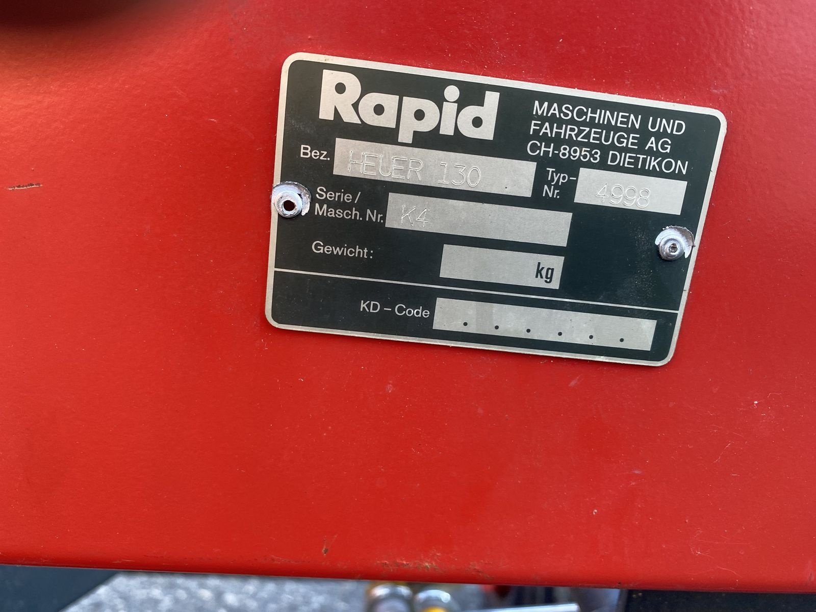 Schwader des Typs Rapid Heuer 130, Gebrauchtmaschine in Ried im Oberinntal (Bild 5)