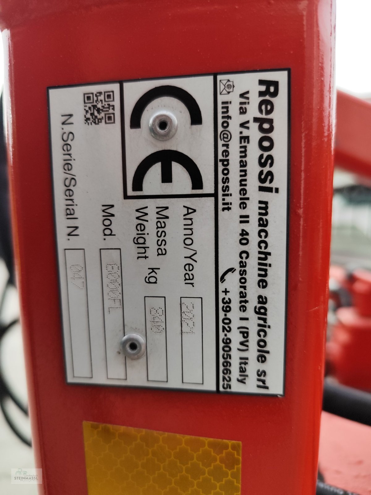 Schwader типа Repossi 6000FL, Gebrauchtmaschine в Petting (Фотография 7)