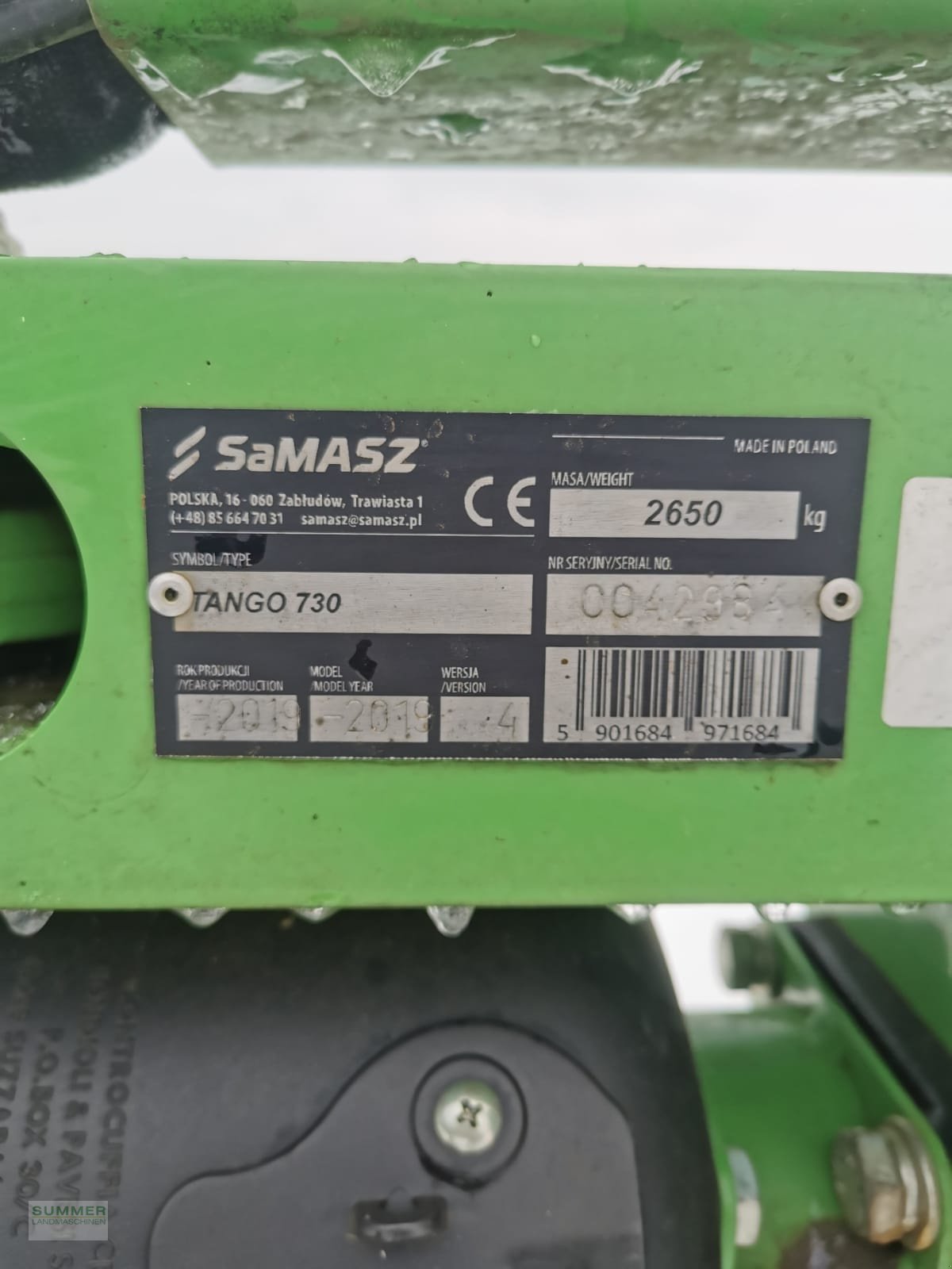 Schwader tipa SaMASZ Tango 730, Gebrauchtmaschine u Pforzheim (Slika 2)