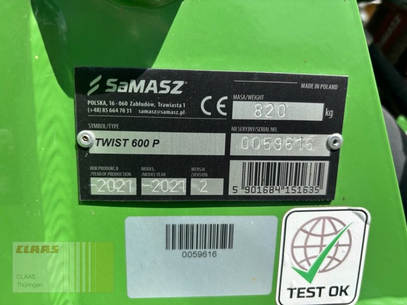 Schwader typu SaMASZ Twist 600 P, Gebrauchtmaschine v Vachdorf (Obrázek 4)