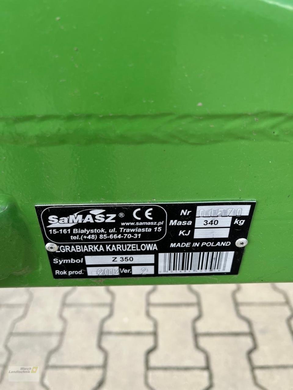 Schwader des Typs SaMASZ Z 350, Gebrauchtmaschine in Schora (Bild 5)