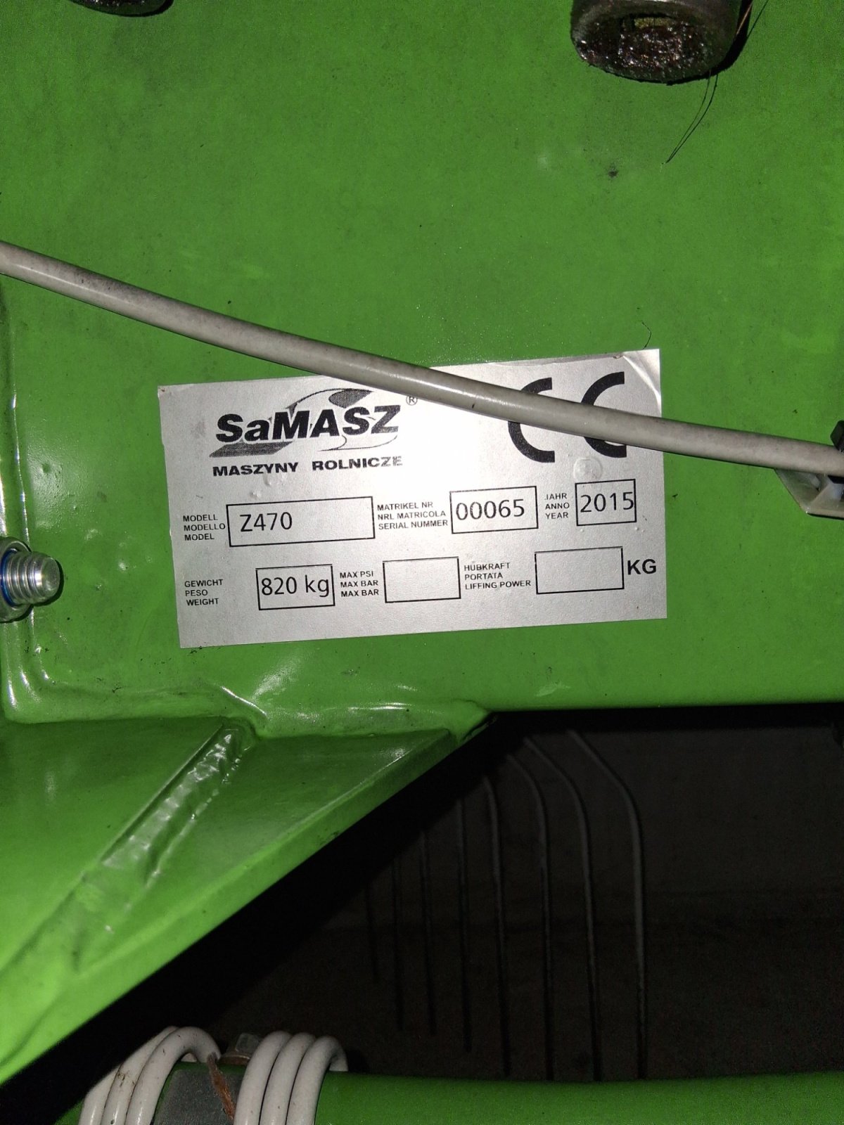 Schwader des Typs SaMASZ Z 470, Gebrauchtmaschine in Marklkofen (Bild 1)