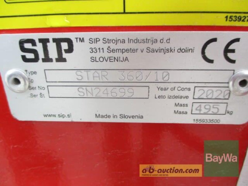 Schwader des Typs SIP STAR 360/10   # 600, Gebrauchtmaschine in Schönau (Bild 8)