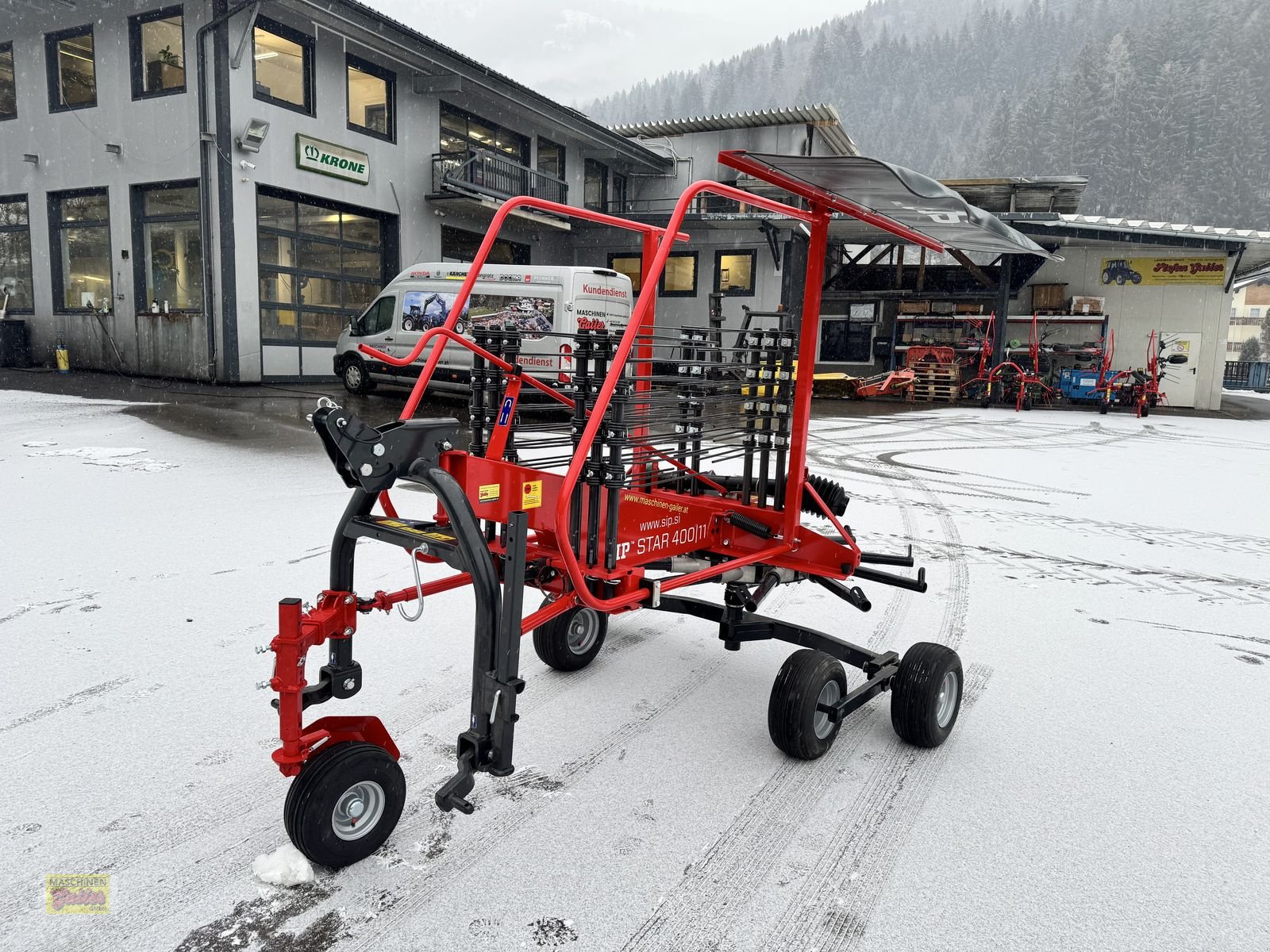 Schwader Türe ait SIP Star 400/11 Einkreiselschwader mit Tastrad, Neumaschine içinde Kötschach (resim 12)