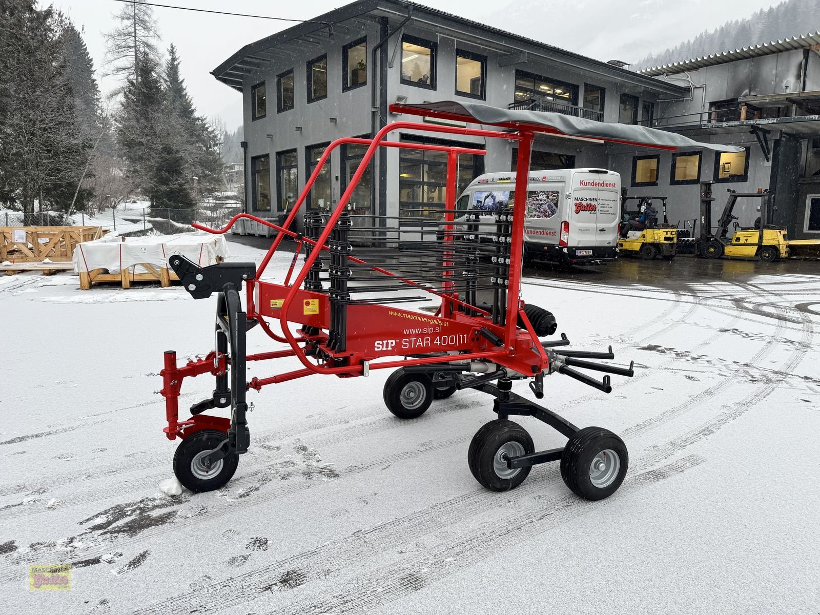 Schwader Türe ait SIP Star 400/11 Einkreiselschwader mit Tastrad, Neumaschine içinde Kötschach (resim 11)