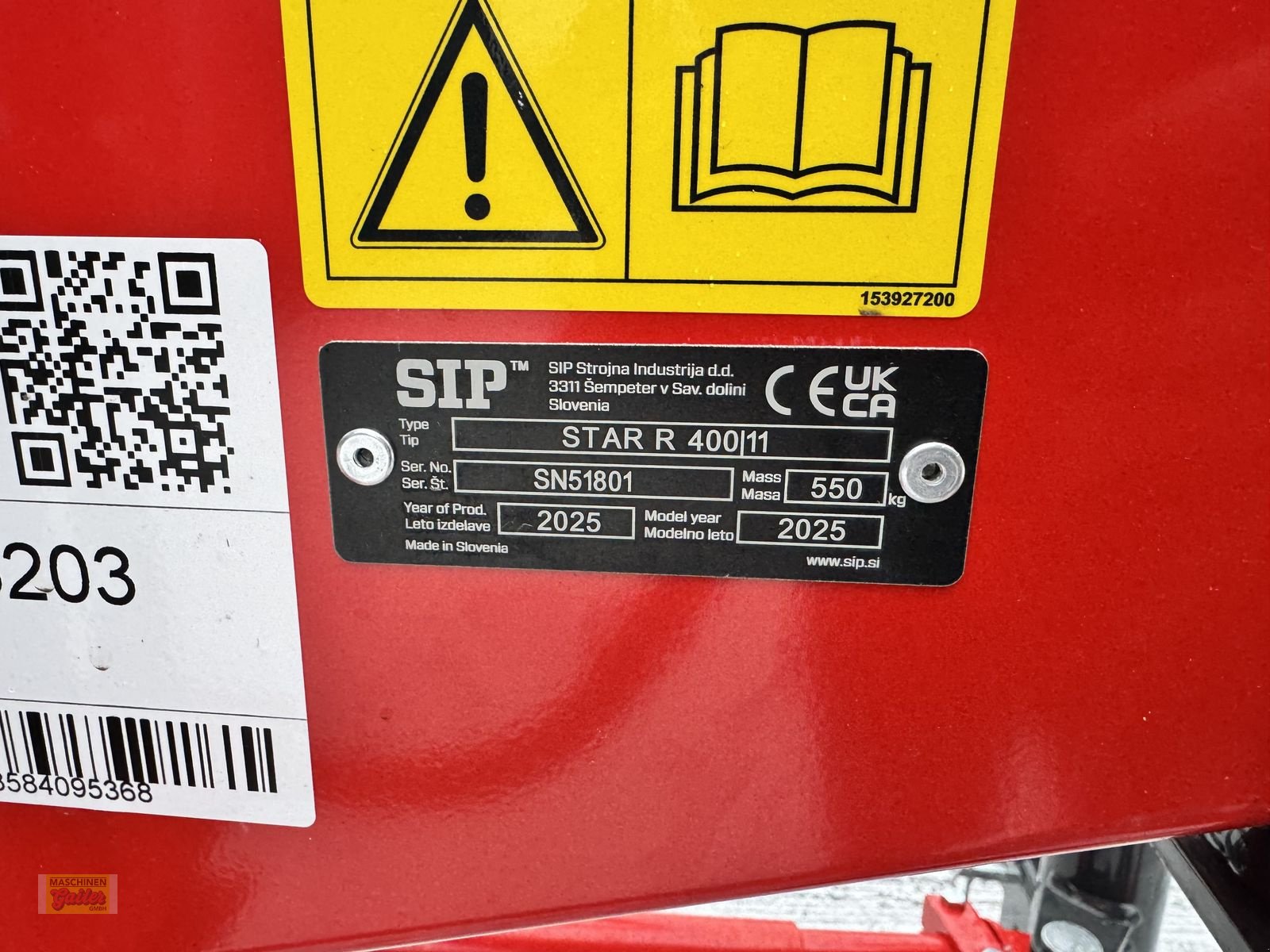 Schwader Türe ait SIP Star 400/11 Einkreiselschwader mit Tastrad, Neumaschine içinde Kötschach (resim 18)