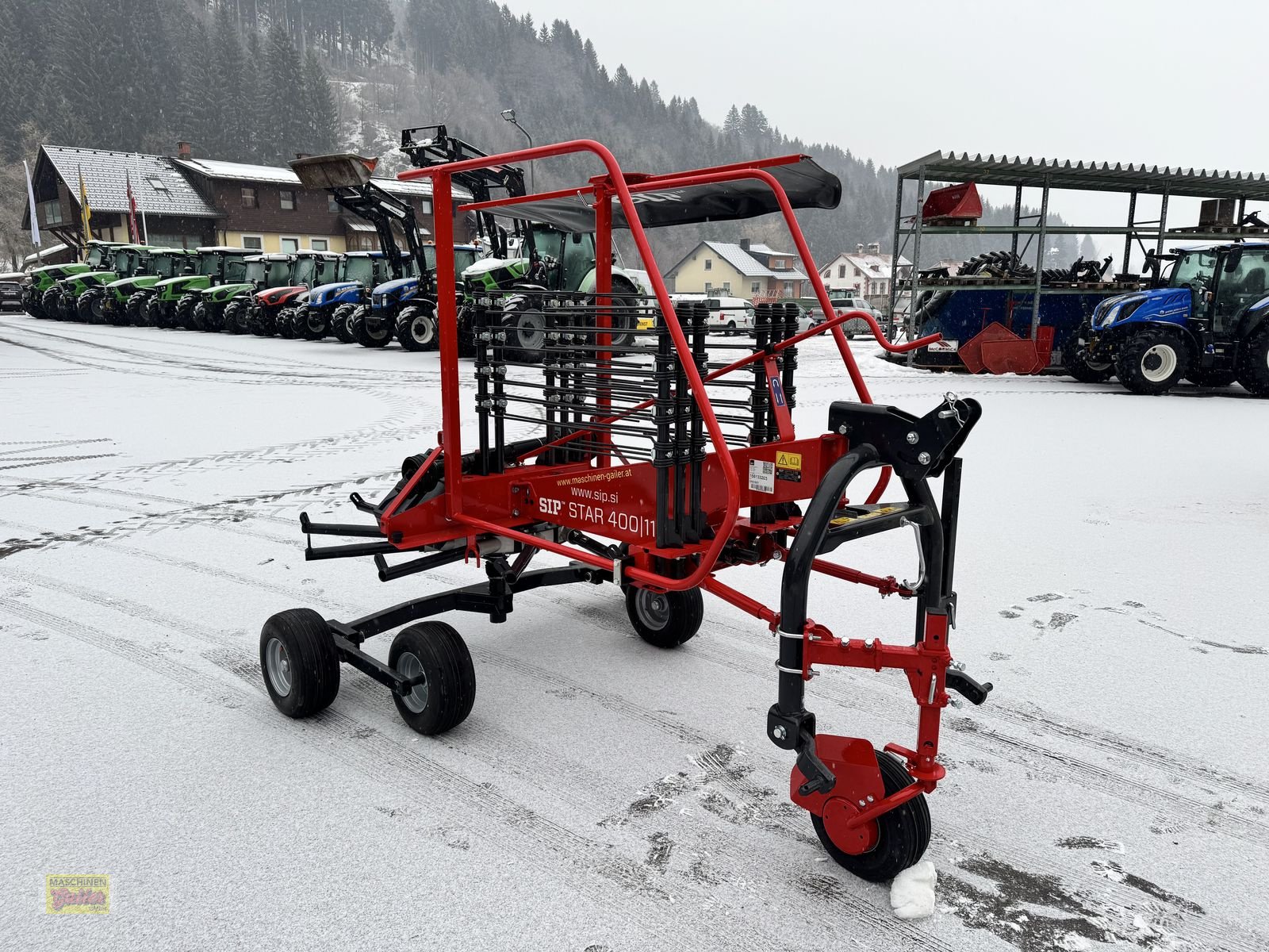 Schwader Türe ait SIP Star 400/11 Einkreiselschwader mit Tastrad, Neumaschine içinde Kötschach (resim 3)