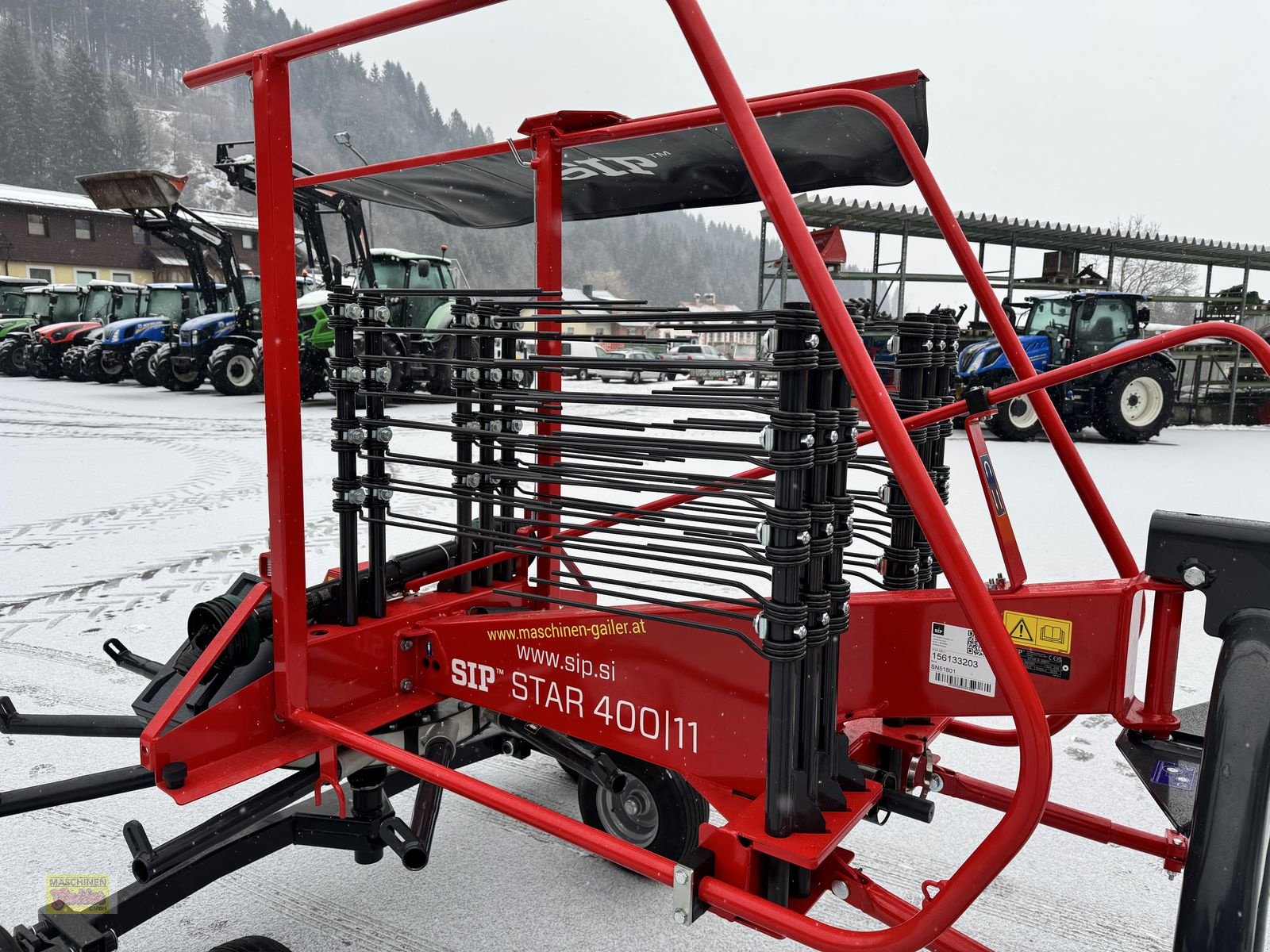 Schwader Türe ait SIP Star 400/11 Einkreiselschwader mit Tastrad, Neumaschine içinde Kötschach (resim 19)