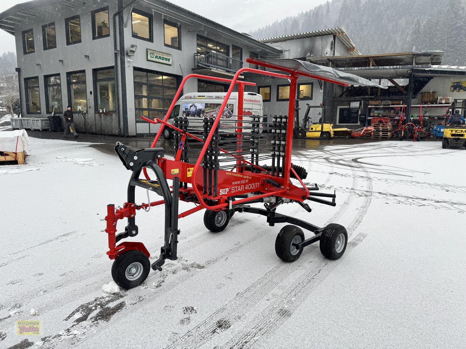 Schwader Türe ait SIP Star 400/11 Einkreiselschwader mit Tastrad, Neumaschine içinde Kötschach (resim 1)