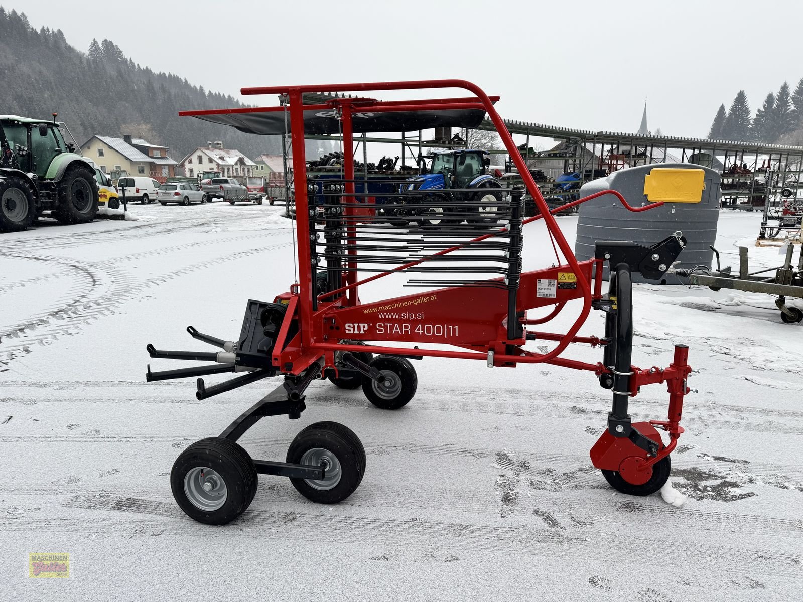 Schwader Türe ait SIP Star 400/11 Einkreiselschwader mit Tastrad, Neumaschine içinde Kötschach (resim 4)