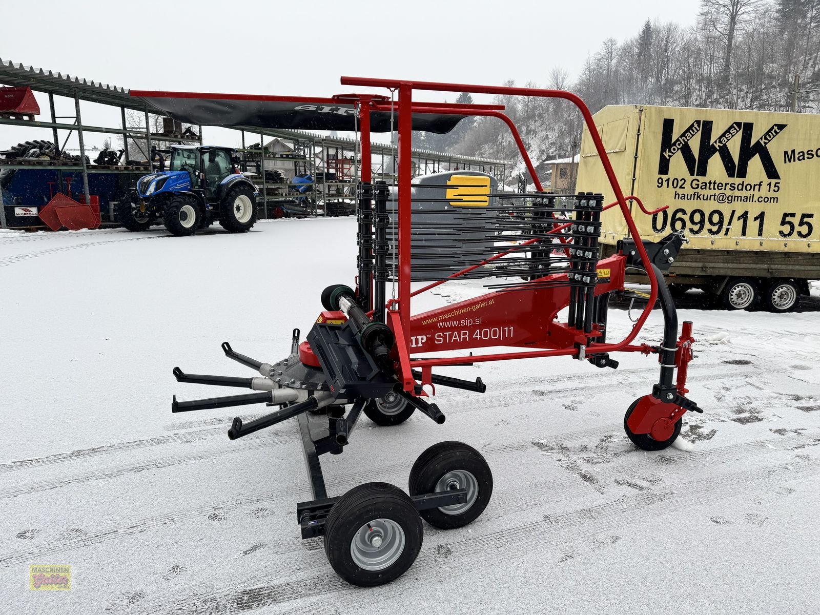 Schwader Türe ait SIP Star 400/11 Einkreiselschwader mit Tastrad, Neumaschine içinde Kötschach (resim 5)