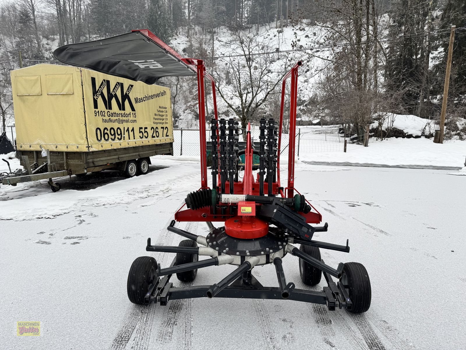 Schwader Türe ait SIP Star 400/11 Einkreiselschwader mit Tastrad, Neumaschine içinde Kötschach (resim 8)