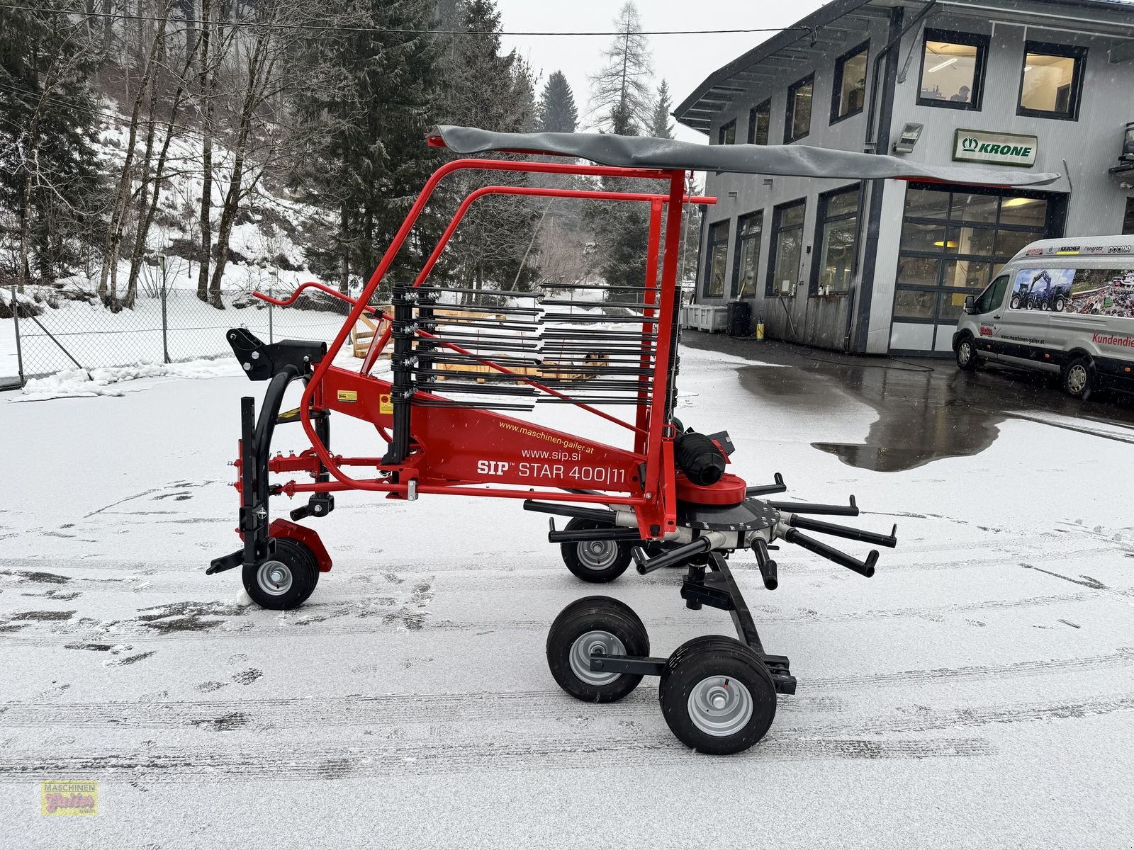 Schwader Türe ait SIP Star 400/11 Einkreiselschwader mit Tastrad, Neumaschine içinde Kötschach (resim 13)