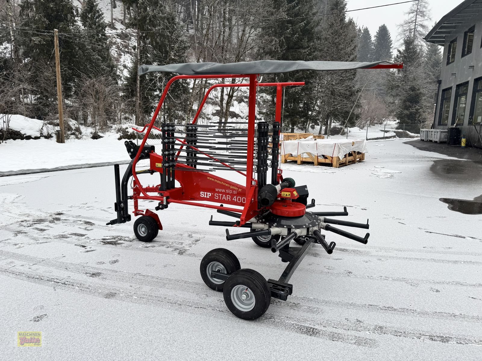 Schwader Türe ait SIP Star 400/11 Einkreiselschwader mit Tastrad, Neumaschine içinde Kötschach (resim 10)