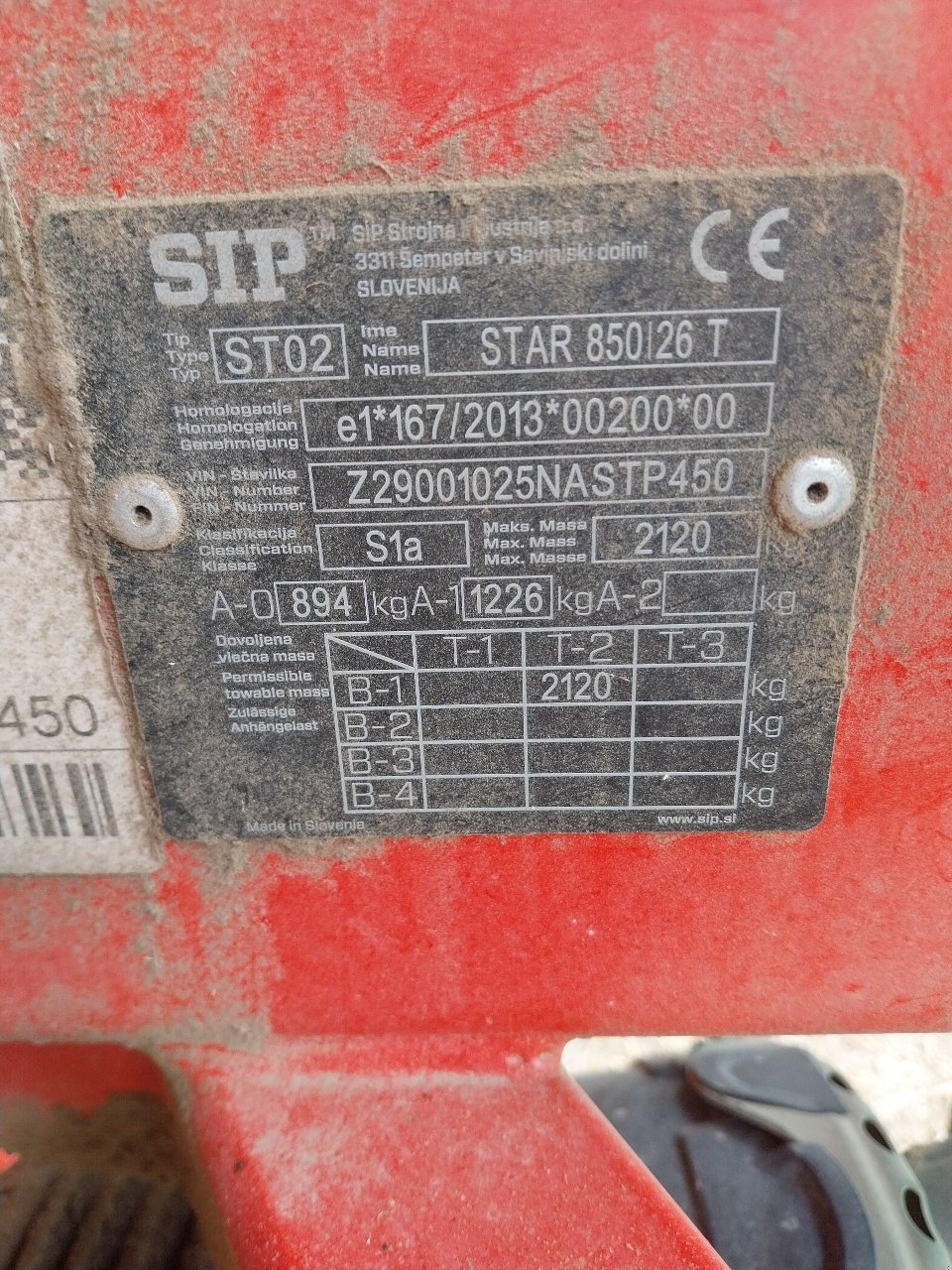 Schwader des Typs SIP STAR 850 /26 T, Gebrauchtmaschine in CREZANCY EN SANCERRE (Bild 2)