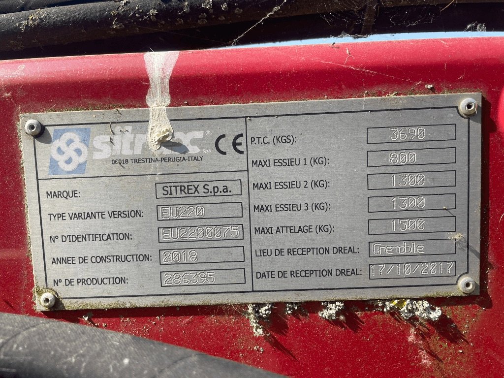 Schwader del tipo Sitrex MKS 18 20, Gebrauchtmaschine In CORMENON (Immagine 3)