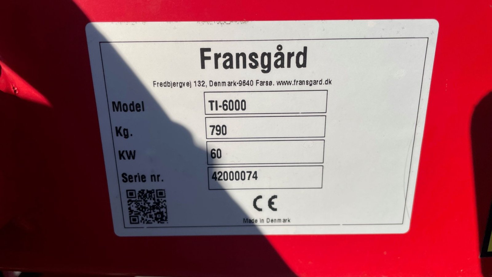 Schwader του τύπου Sonstige TI-6000, Gebrauchtmaschine σε Hjørring (Φωτογραφία 4)