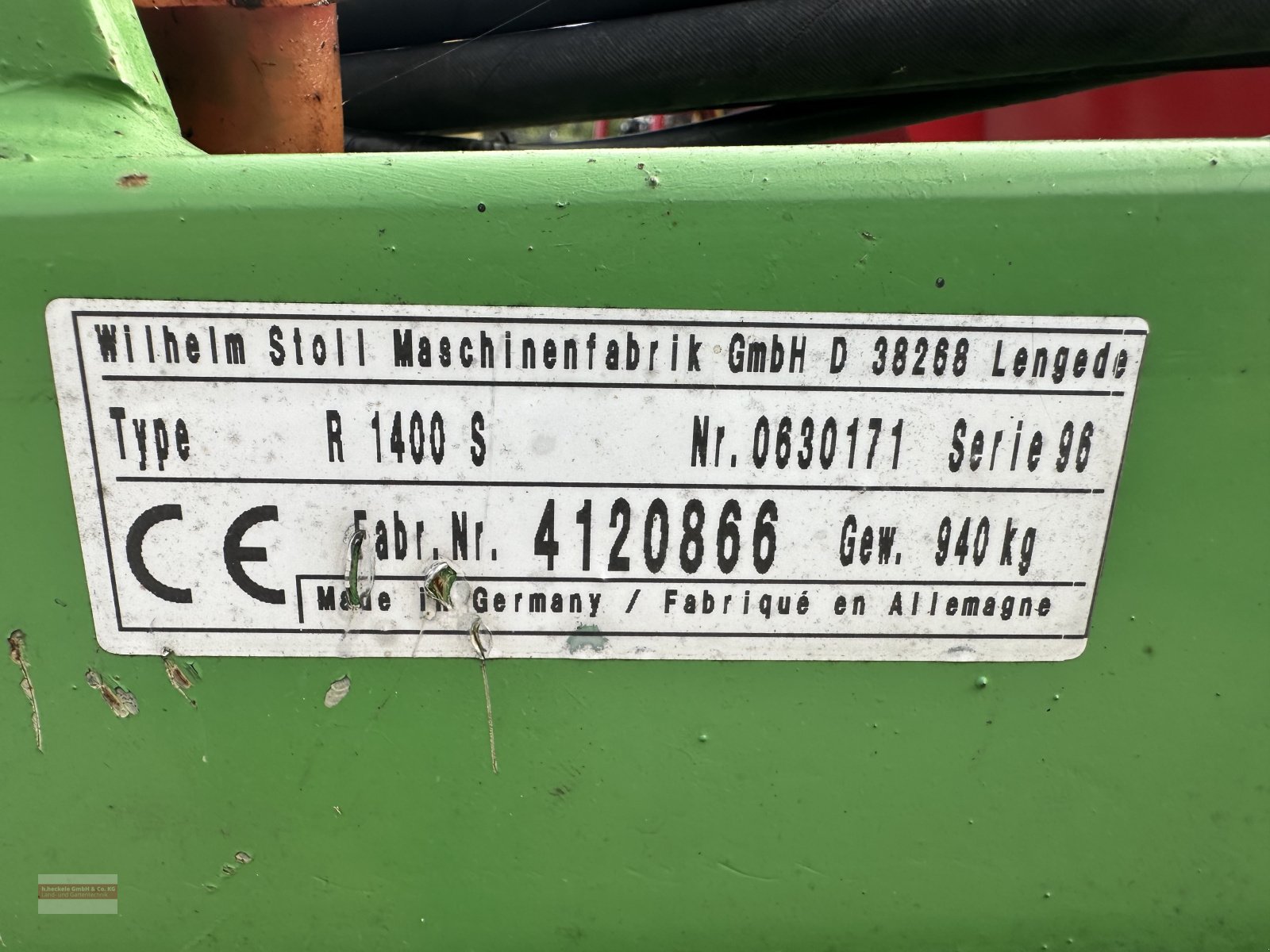 Schwader des Typs Stoll R 1400 S, Gebrauchtmaschine in Epfendorf (Bild 3)