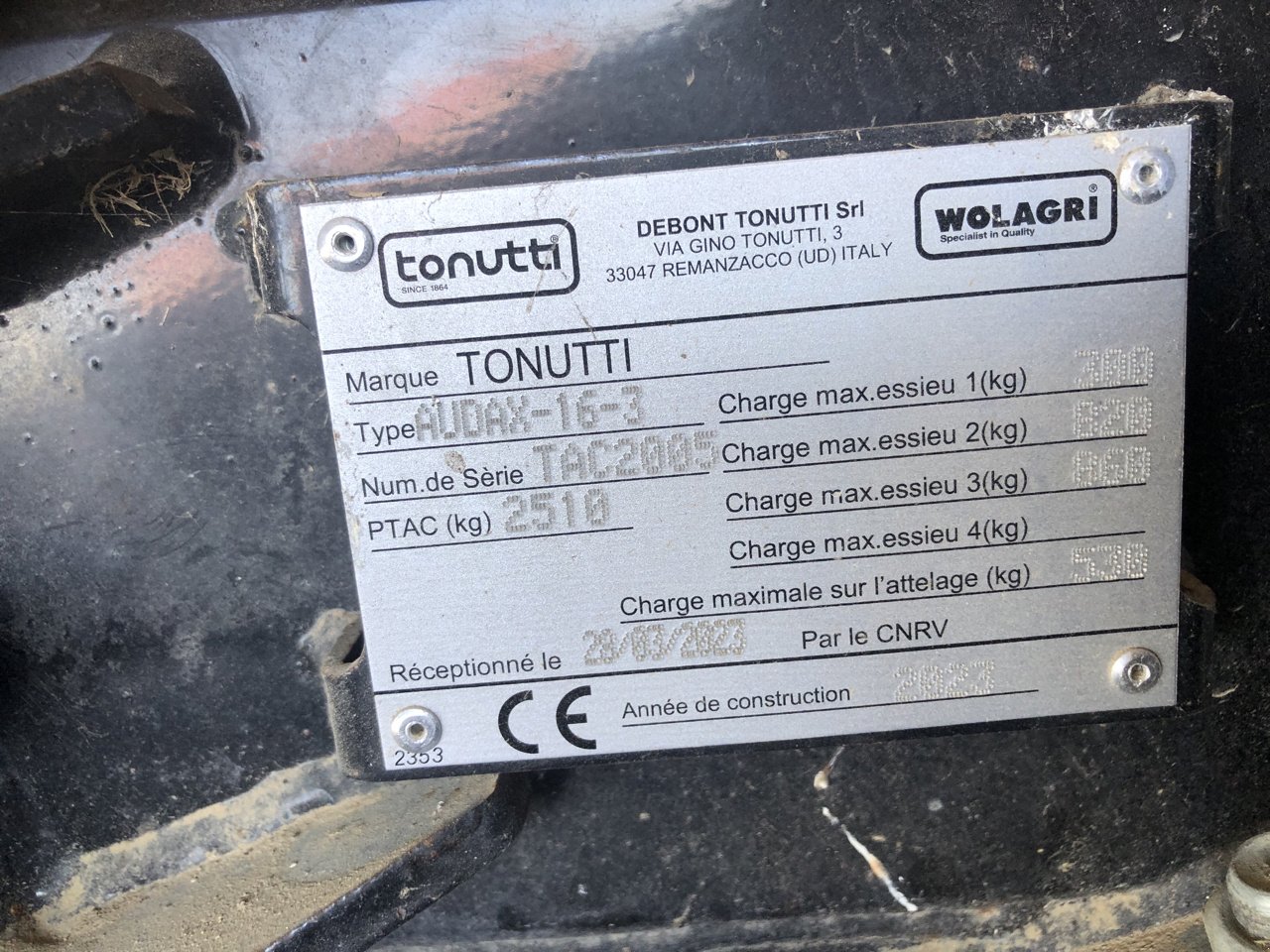 Schwader of the type Tonutti Audax  V16, Gebrauchtmaschine in Lérouville (Picture 7)