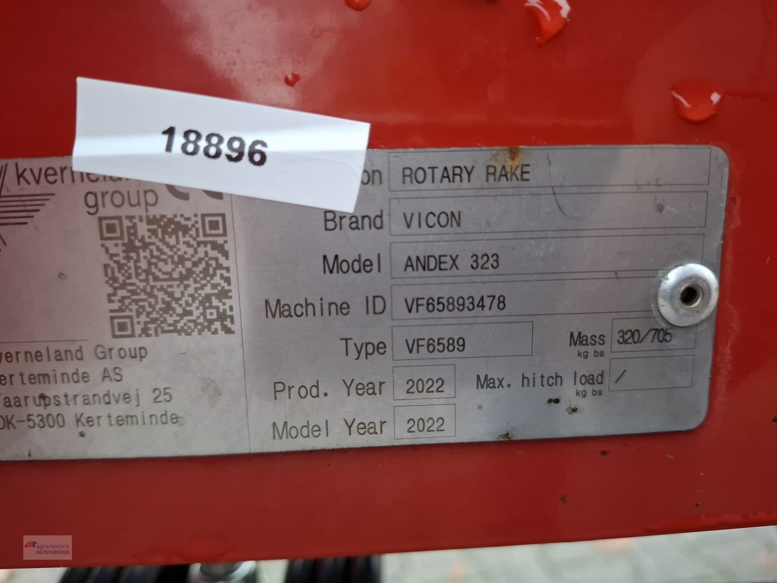 Schwader typu Vicon 323 Compactline, Gebrauchtmaschine v Altenberge (Obrázek 8)