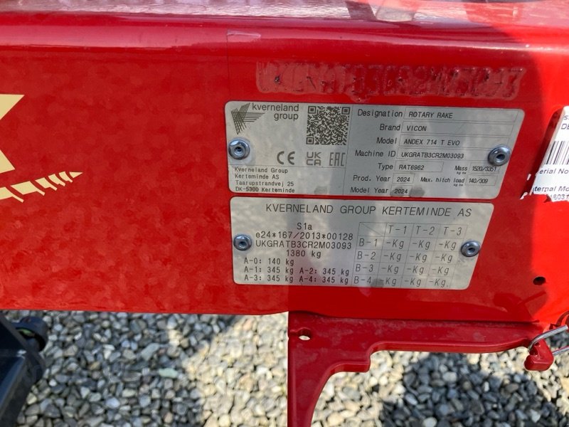 Schwader del tipo Vicon 714T EVO, Neumaschine en Stockach (Imagen 4)