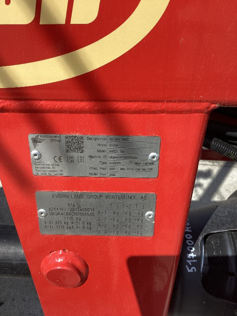 Schwader του τύπου Vicon 764, Gebrauchtmaschine σε AUMONT AUBRAC (Φωτογραφία 4)