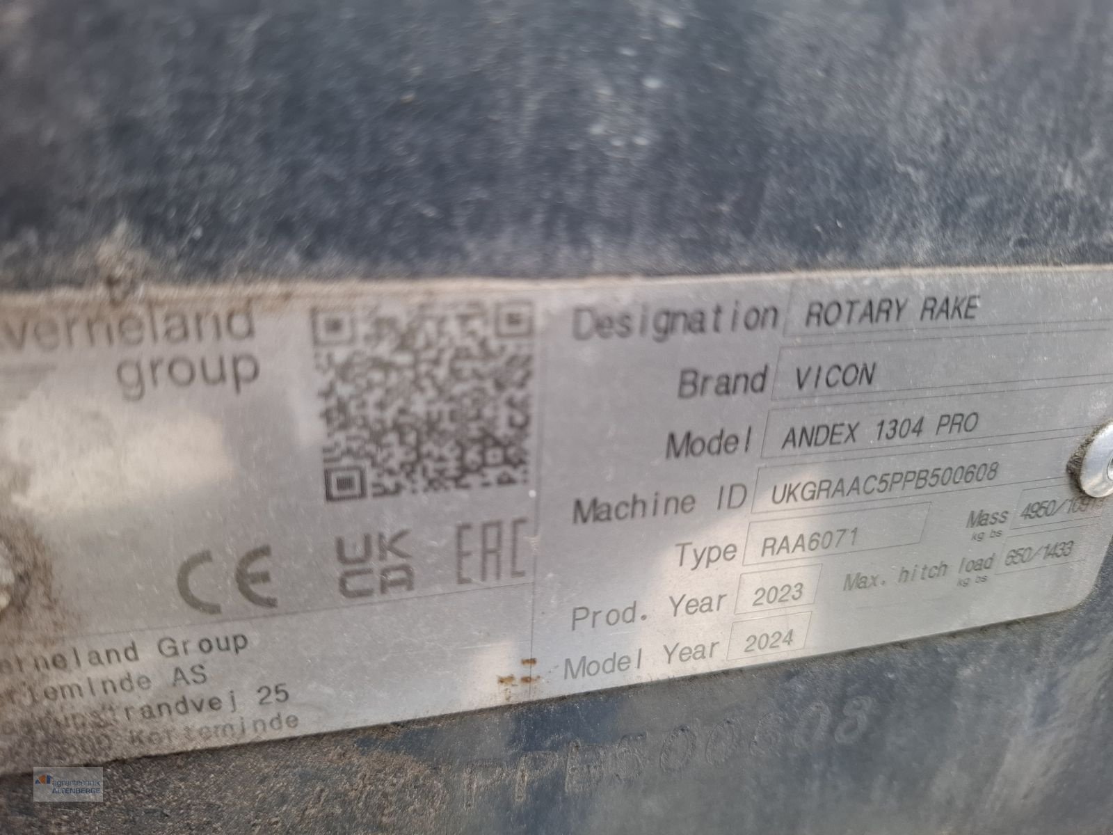 Schwader of the type Vicon Andex 1304 Pro, Neumaschine in Altenberge (Picture 17)