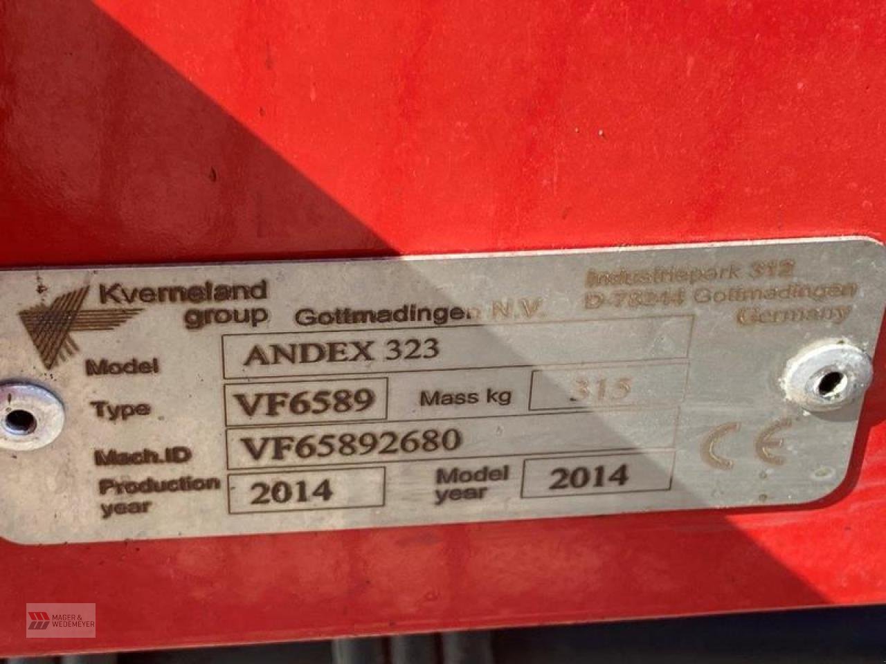 Schwader a típus Vicon ANDEX 323 EINKREISELSCHWADER, Gebrauchtmaschine ekkor: Oyten (Kép 7)