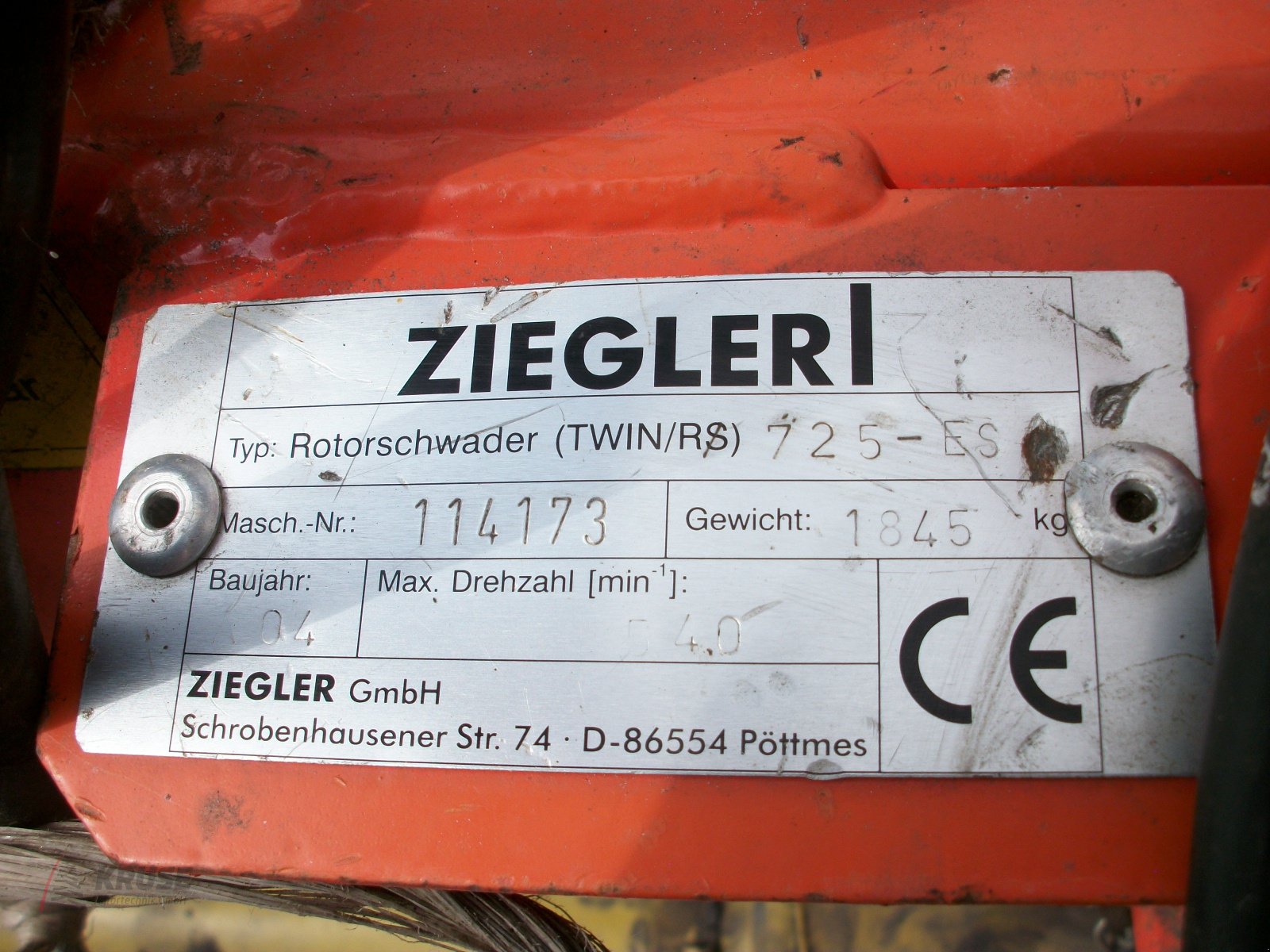 Schwader типа Ziegler Twin 725-ES, Gebrauchtmaschine в Fürstenau (Фотография 7)