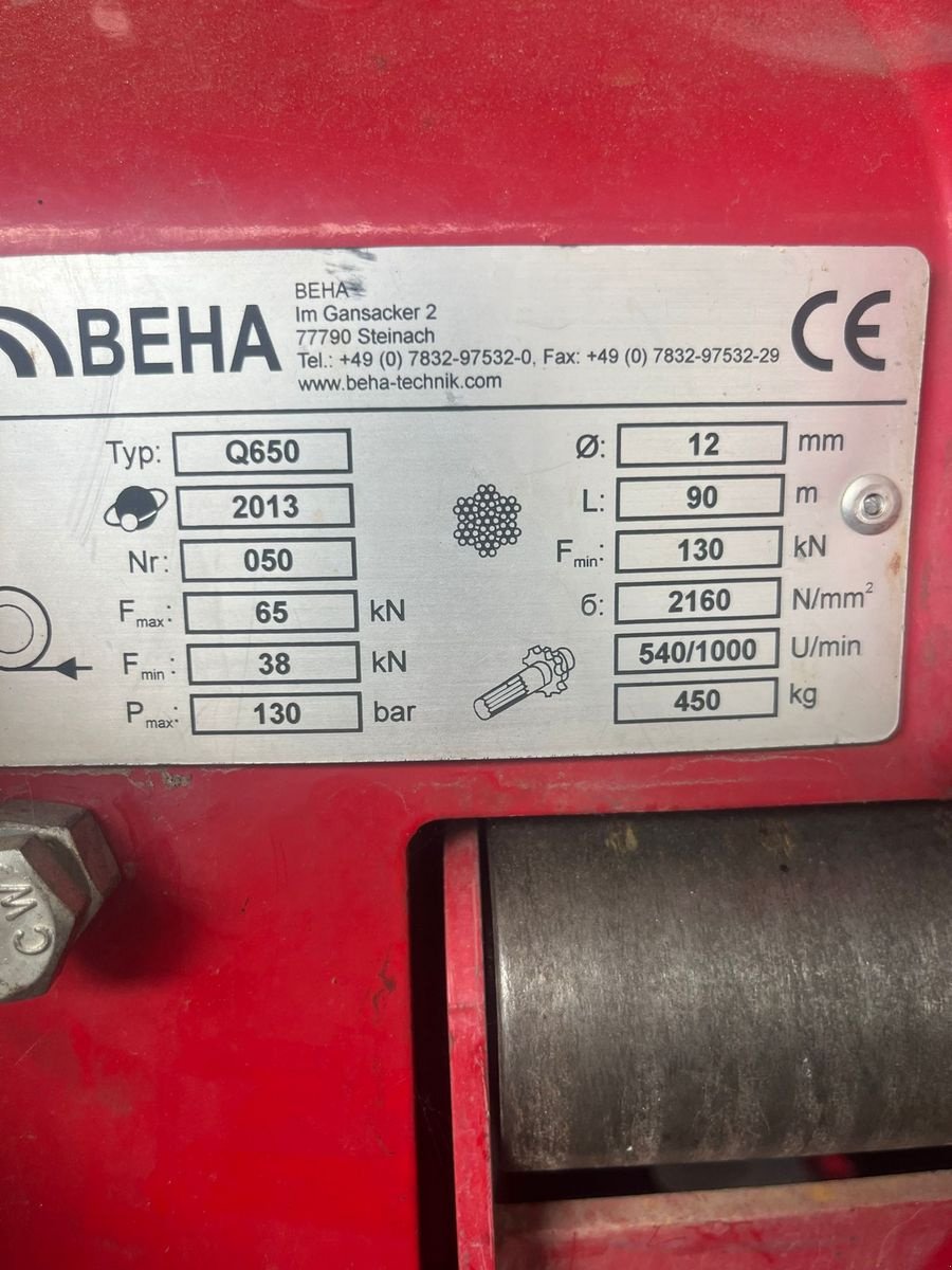 Seilwinde tipa BEHA Seilwinde Q650, Gebrauchtmaschine u Ried im Oberinntal (Slika 3)