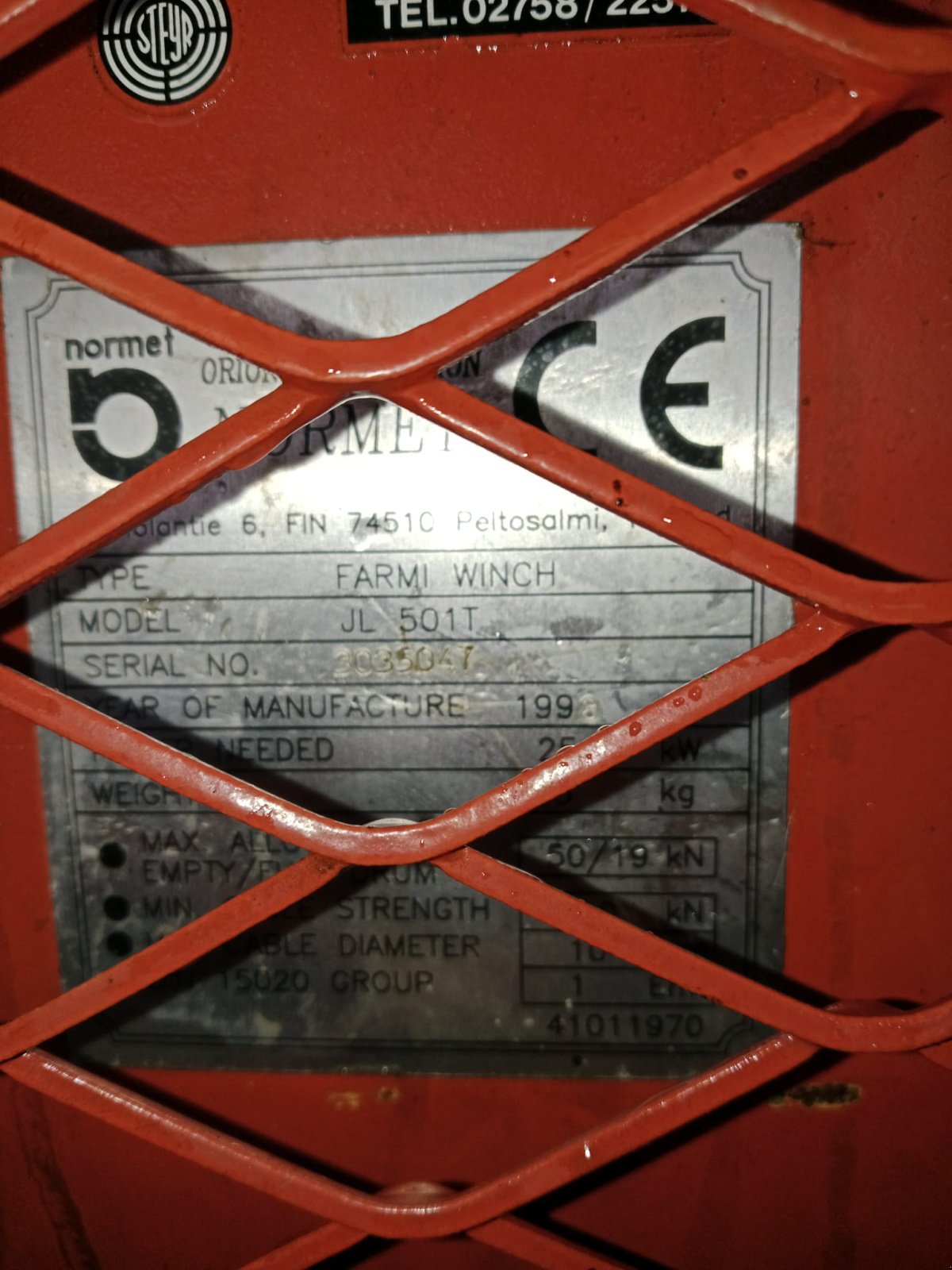 Seilwinde tipa Farmi JL 501T, Gebrauchtmaschine u Laimbach (Slika 3)