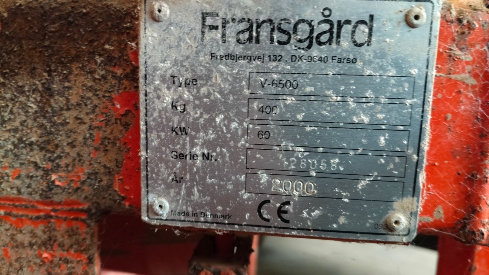 Seilwinde des Typs Fransgard V-6500 uden kæder, Gebrauchtmaschine in Egtved (Bild 5)