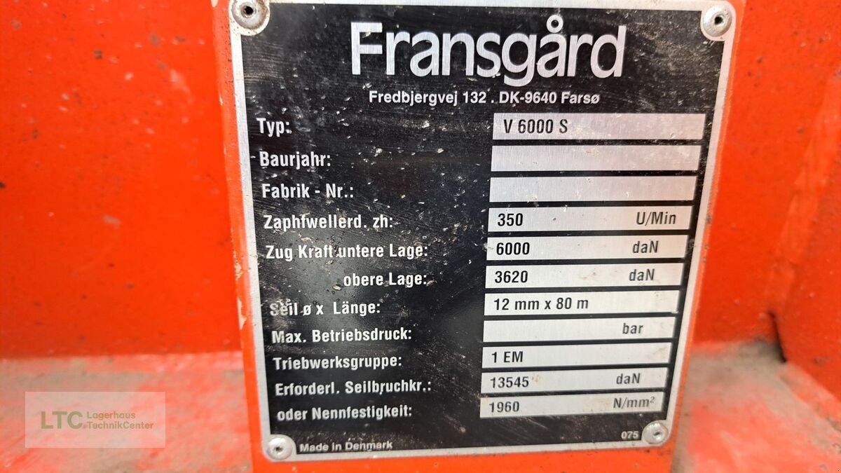 Seilwinde типа Fransgard V6000 S, Gebrauchtmaschine в Redlham (Фотография 10)
