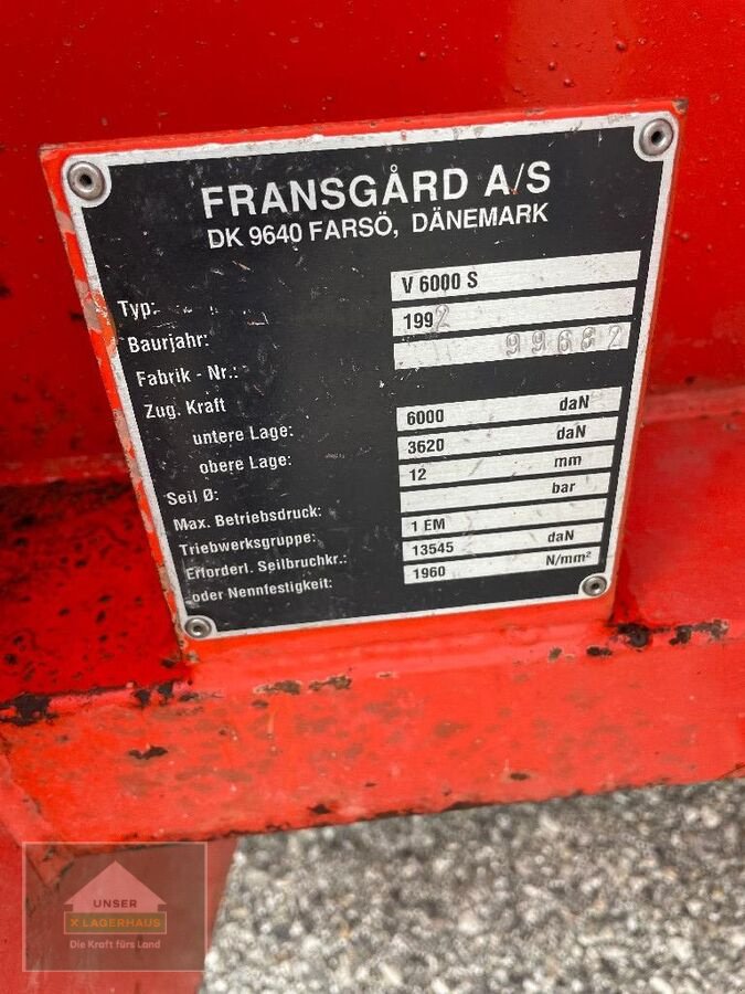 Seilwinde от тип Fransgard V6000S, Gebrauchtmaschine в Eferding (Снимка 8)