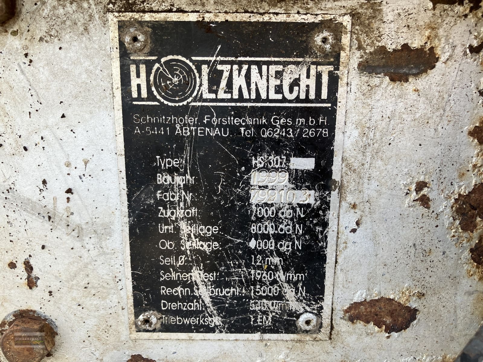 Seilwinde del tipo Holzknecht 307 Getriebseilwinde, Gebrauchtmaschine In Gampern (Immagine 15)