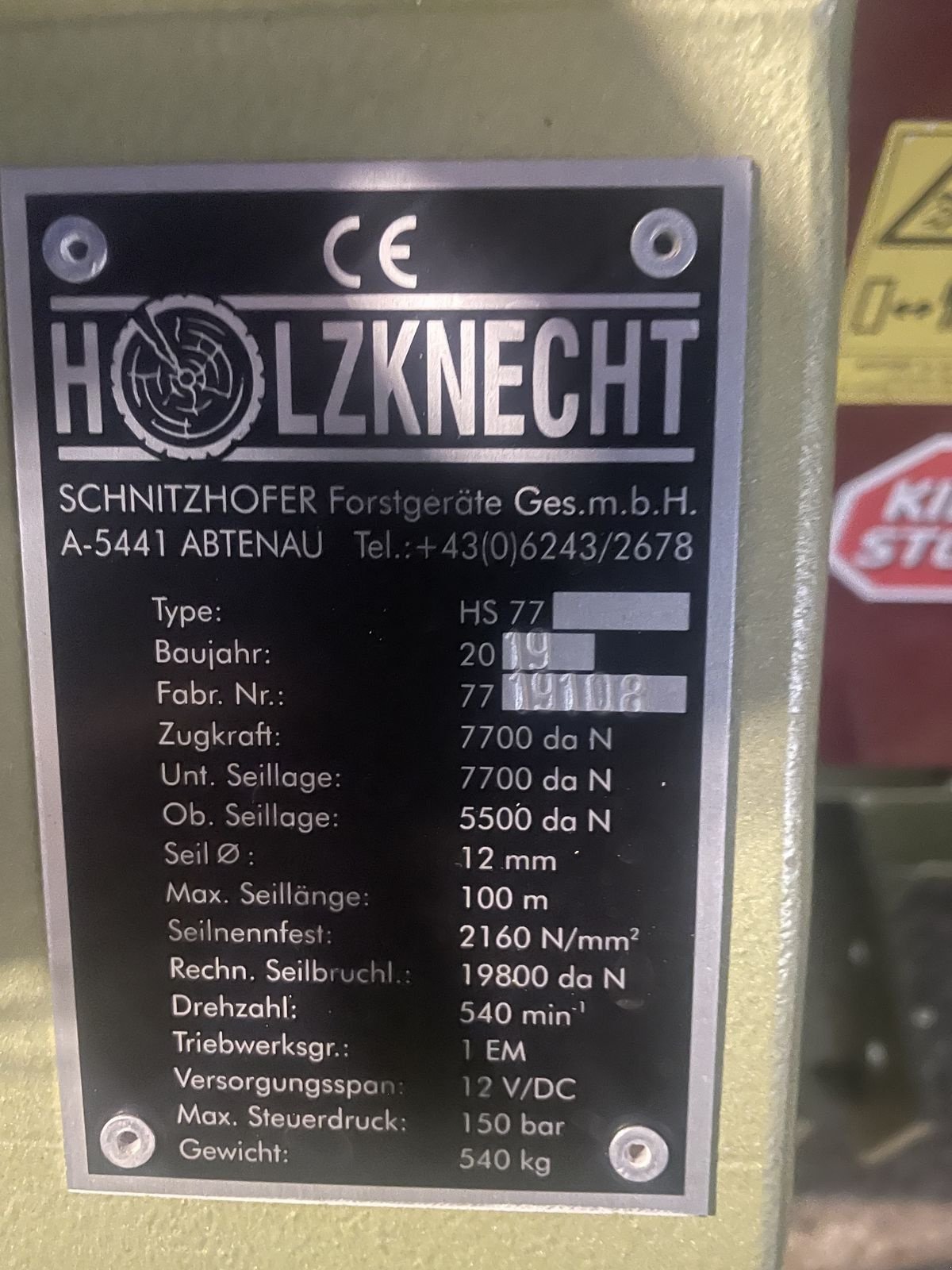 Seilwinde del tipo Holzknecht H77, Gebrauchtmaschine In Adnet (Immagine 4)