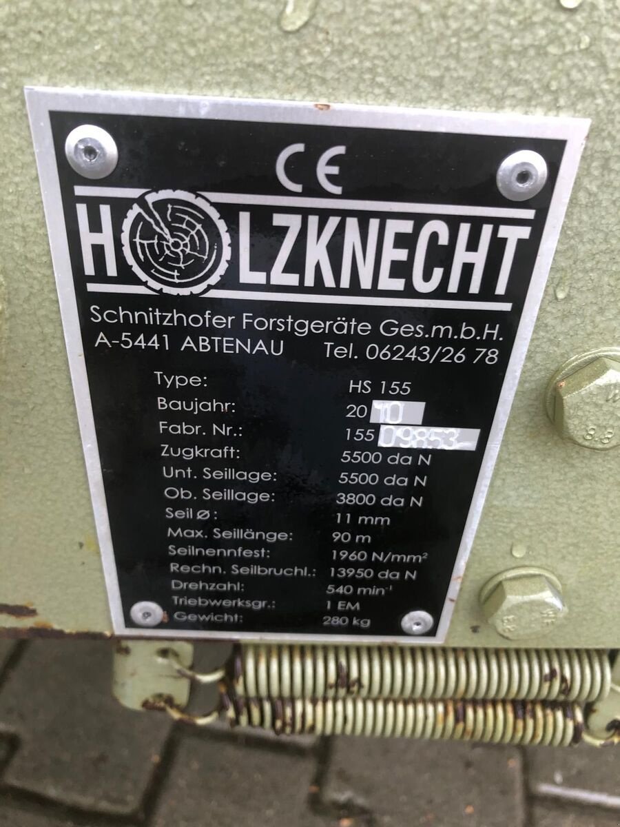 Seilwinde от тип Holzknecht HS 155, Gebrauchtmaschine в Geinberg (Снимка 4)