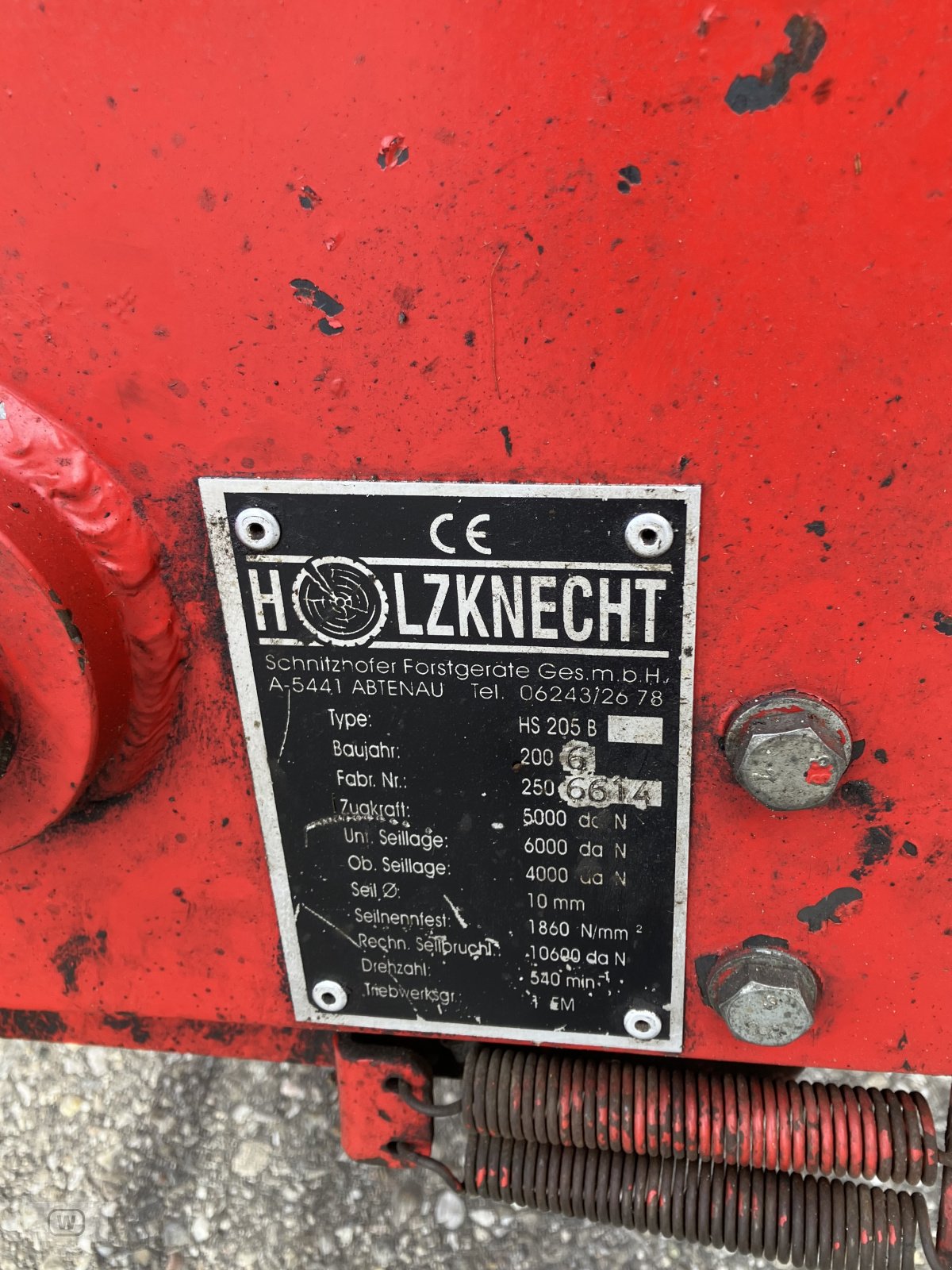 Seilwinde a típus Holzknecht HS 205 B, Gebrauchtmaschine ekkor: Zell an der Pram (Kép 12)