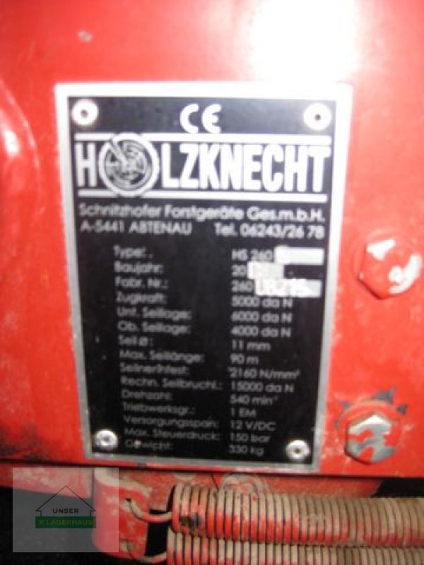 Seilwinde типа Holzknecht HS 260 B, Gebrauchtmaschine в Ottensheim (Фотография 8)