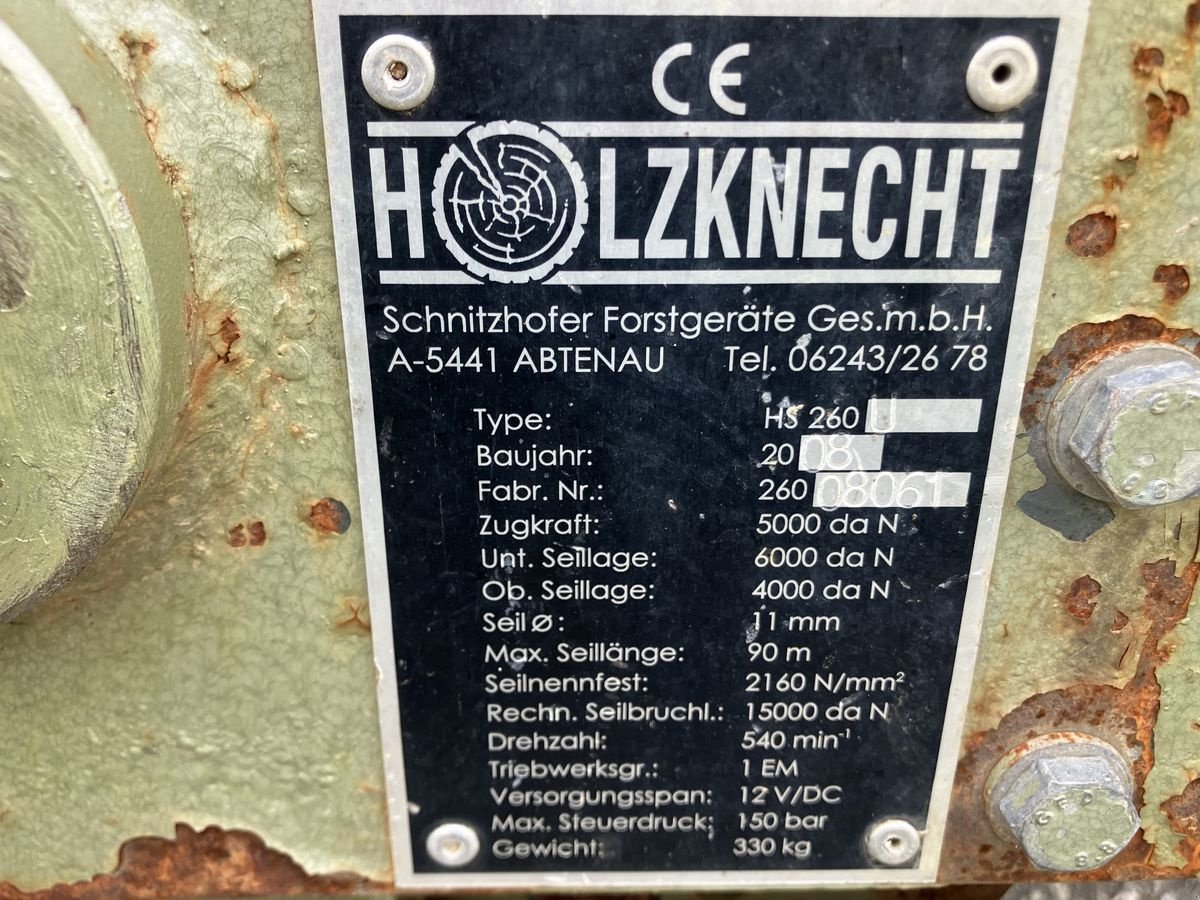 Seilwinde типа Holzknecht HS 260 U, Gebrauchtmaschine в Villach (Фотография 4)