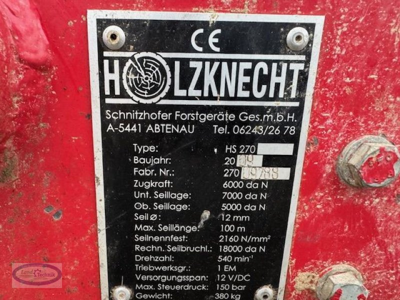 Seilwinde des Typs Holzknecht HS 270, Gebrauchtmaschine in Münzkirchen (Bild 10)