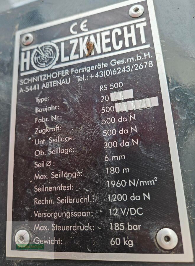 Seilwinde типа Holzknecht HS 409 A, Gebrauchtmaschine в St. Michael (Фотография 14)