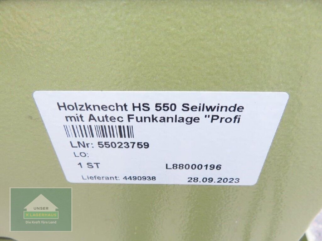 Seilwinde typu Holzknecht HS 550, Neumaschine w Eferding (Zdjęcie 7)