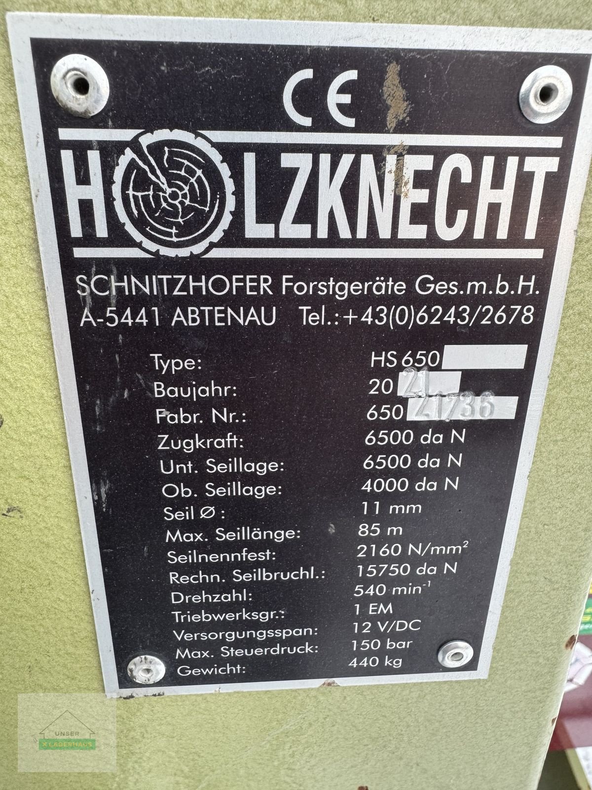 Seilwinde of the type Holzknecht HS 650, Gebrauchtmaschine in Hartberg (Picture 4)