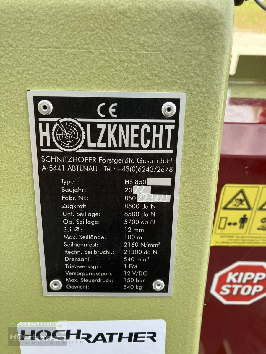 Seilwinde typu Holzknecht HS 850, Gebrauchtmaschine w Kronstorf (Zdjęcie 7)